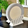 LunaLulinlk 10 Inch Dinner Plates Holder, Dish Drainer, Salad Plate Holder, Dessert Plate Holder, Dinner Plates Rack, Plastic Plates Holder - 4 of 4