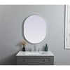 Elegant Lighting Metal Frame Oval Mirror 24x30 - 2 of 4