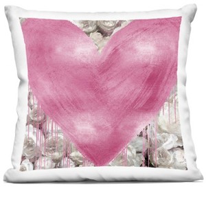 Stupell Industries Street Style Pink Heart Rose Blossom Flowers - 1 of 3