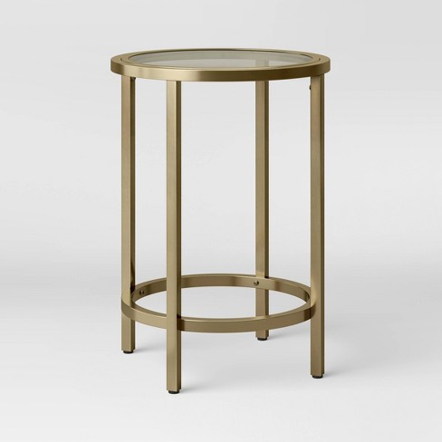round glass small table