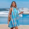 Women's Vibrant Waves Halter Beach Dress - Cupshe - 2 of 4