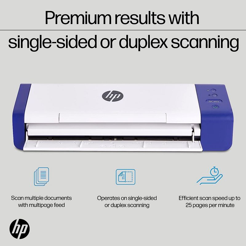 HP Duplex Document Scanner & Photo Scanner W/Auto-Feed Tray for 2-Sided Scanning, 2 of 9