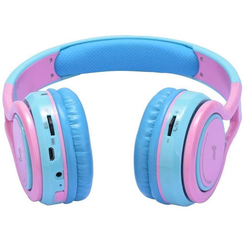 Contixo KB2600 Kids Bluetooth Wireless Headphones -Volume Safe Limit 85db -On-The-Ear Adjustable Headset (Pink), 4 of 7