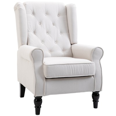 Homcom Button Tufted Accent Chair With High Wingback Rounded Cushioned   GUEST D0ade1a8 72c2 4d4d 93ef 99953079fb03