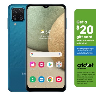 Cricket Prepaid Samsung Galaxy A12 32gb Blue Target