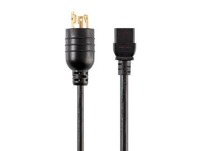 Monoprice Heavy Duty Extension Cord - 6 Feet - Black | NEMA L6-20P to IEC 60320 C19, For Computers, Servers, Monitors to a PDU or UPS in Data Center