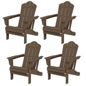 Hyleory HDPE Outdoor Folding Chair with Cloud-Shaped Backrest, Portable Patio Seating - 1 of 4
