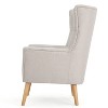 GDFStudio Evie Mid-Century Modern Fabric Tufted Club Chair with Splayed Legs - 4 of 4