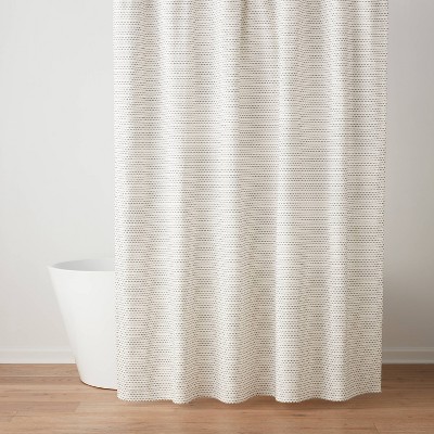 Woven Dotted Line Shower Curtain - Threshold&#8482;