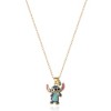 Disney Stitch Brass Flash Yellow Gold Plated Enamel & Blue Crystal Standing - 3 of 3