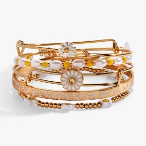 Alex and Ani Daisy Bangle Bracelet Set Of 5 - 1 of 2