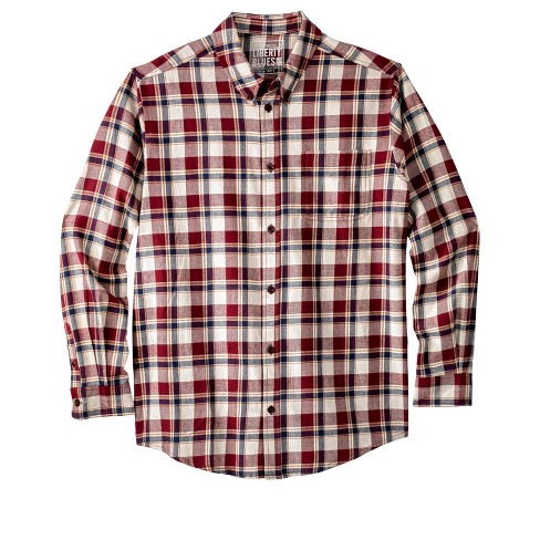 Liberty Blues By Kingsize Men's Big & Tall Holiday Plaid Flannel Shirt ...