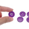 Unique Bargains Resin Craft DIY Round Flat 4-Hole Replacement Sewing Buttons 10 Pcs - 4 of 4