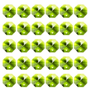 Unique Bargains Crystal Pendants Octagon Beads for DIY Lamp Arts Crafts Decoration 60 Pcs - 1 of 4