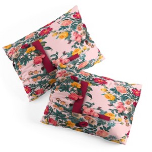 Deny Designs Standard Burcu Korkmazyurek Summer Botanical Monogram Pillow Shams - 1 of 3