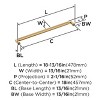 Amerock Balata Appliance Pull for Large Panels and Oversized Cabinets - 3 of 4