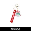 Unique Bargains Christmas Keychain with Double Ring and Lobster Clasp Alloy 2.76" - 2 of 4