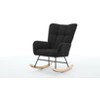 NicBex Accent Chair Modern Rocking Chair with Solid Wood Legs Upholstered Glider Rocking Chair with High Backrest for Living Room, Bedroom - 4 of 4