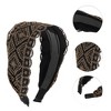 Unique Bargains Women's Embroidered Lace Headband 5.91"x4.33" Black 1 Pc - 3 of 4
