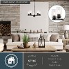 VAXCEL Park Ridge 5-Light 21 in Wide Round Chandelier, Clear Glass Shade, LED Compatible - 2 of 4