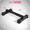 HolaHatha Calf Raise Bar for Leg Exercise, Fitness, and Strengthening Calf Muscles, Non Slip Steel Stretcher for Home Gym Equipment, Black - 2 of 4