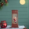 SEVOBAL Party Decorations Christmas Water Spinning Phone Booth with Santa Festive Holiday Table Decor, Red, 4.1"*4.1"*9.8" - 3 of 4