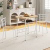 Costway 3 Piece Dining Set Table 2 Chairs Home Kitchen Breakfast Furniture - image 2 of 4