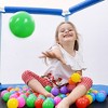 Jump Into Fun 55" Mini Trampoline for Kids with Safety Enclosure Net and Balls U-shaped two-way zipper Recreational Trampoline for Kids - 4 of 4