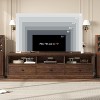 Mid-Century TV Stand for 75" TVs - 70" Media Console with Storage Drawer & Open Shelves for Living Room - 3 of 4
