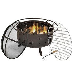 Round Wood Burning Fire Pit - Black - Project 62™ : Target