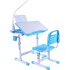 Runesay Kids Drafting Table Desk Set with Adjustable Height, LED Light and Bookstand - 3 of 4