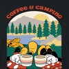 Women's - Disney - Coffee And Camping Cropped Graphic T-Shirt - 2 of 4