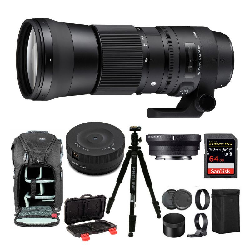 Sigma 150-600mm f/5-6.3 DG OS HSM Contemporary Lens and MC-11 Mount for Canon EF, 2 of 4