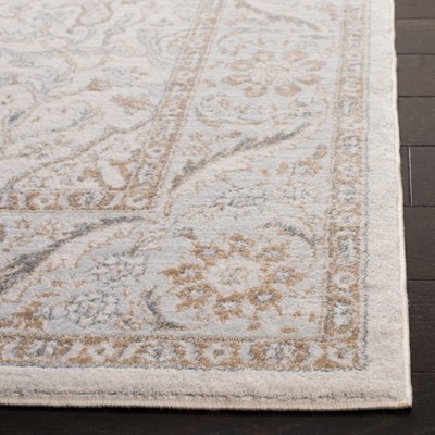 Isabella Cream Beige Hand-Knotted Square Synthetic Rug 4'x4'