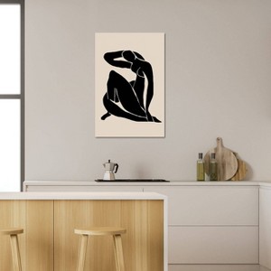 iCanvas Black Woman Pose by Nikki Canvas Print Wall Art - 1 of 3