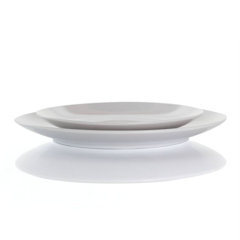 18pc Porcelain Owen Dinnerware Set White - Elama, 2 of 8