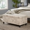 NicBex Velvet Storage Ottoman Bench,Upholstered Storage Ottoman with Firm Turned Wood Legs,Modern Storage Bench for Living Room,Bedroom - 2 of 4