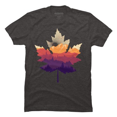 Men's Design By Humans Leafscape By digsy T-Shirt
