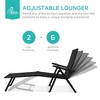 Best Choice Products Set of 2 Outdoor Patio Chaise Lounge Chair Adjustable Folding Pool Lounger w/ Steel Frame - image 2 of 4