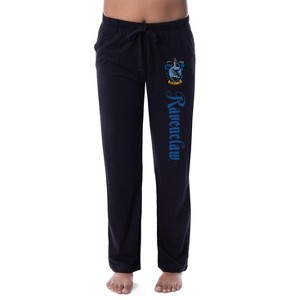 Harry Potter Men's Hogwarts Castle School House Crest Pajama Pants - 5 Styles - 1 of 3