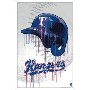 Trends International MLB Texas Rangers - Drip Helmet 22 Framed Wall Poster Prints - 1 of 4