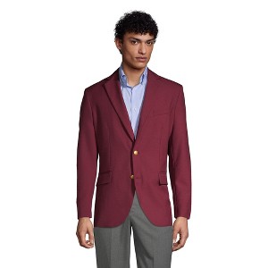 Lands' End School Uniform Men's Hopsack Blazer - 1 of 4