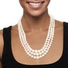 Ross-Simons 6-12.5mm Cultured Pearl 3-Strand Necklace With 14kt Yellow Gold - 2 of 4