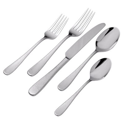 Mikasa 20pc Declan Flatware Set: 18/10 Stainless Steel, Traditional Style, Dishwasher-Safe, Service for 4, Silver