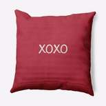 16"x16" 'XOXO' Valentines Square Throw Pillow - e by design
