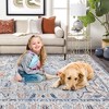 Washable Rug Traditional Oriental Rugs Soft Indoor Low Pile Carpet for Living Room Bedroom Dining - 3 of 4