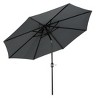 WestinTrends 9 Ft Outdoor Patio Market Table Umbrella with Square Plastic Fillable Base - 3 of 4