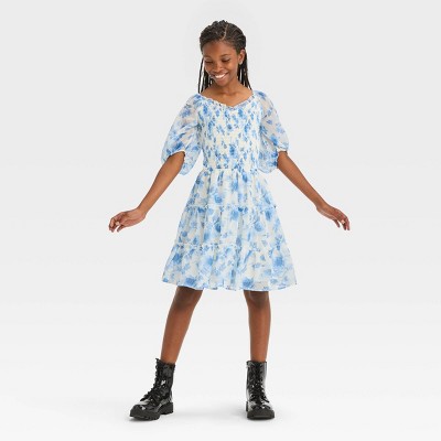 Target blue shop floral dress