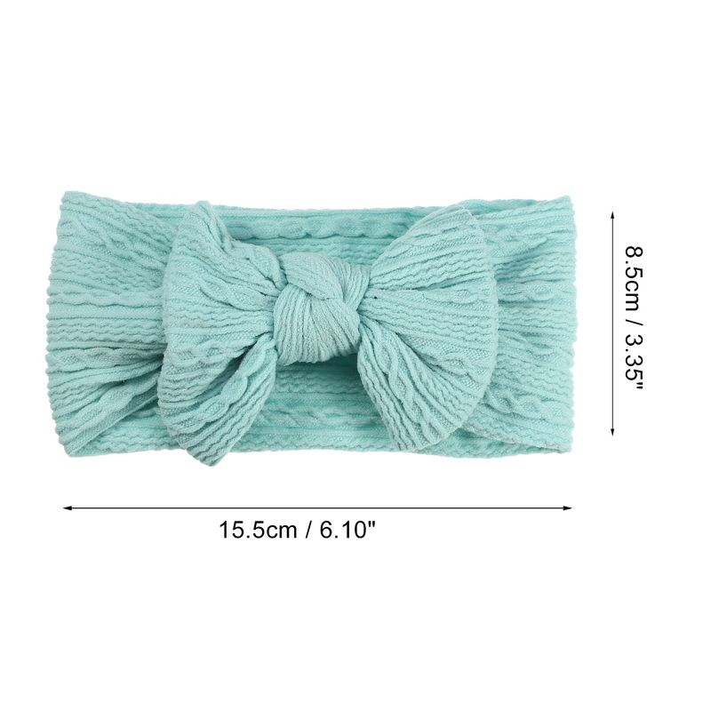 Unique Bargains Girl's Soft And Breathable Solid Bow Headbands 6.10"x3.35" 1 Pc, 4 of 7