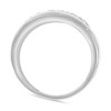 Pompeii3 1 1/2Ct Men's Diamond Wedding Anniversary Ring in 10k Gold Lab Created Five Stone - 2 of 4